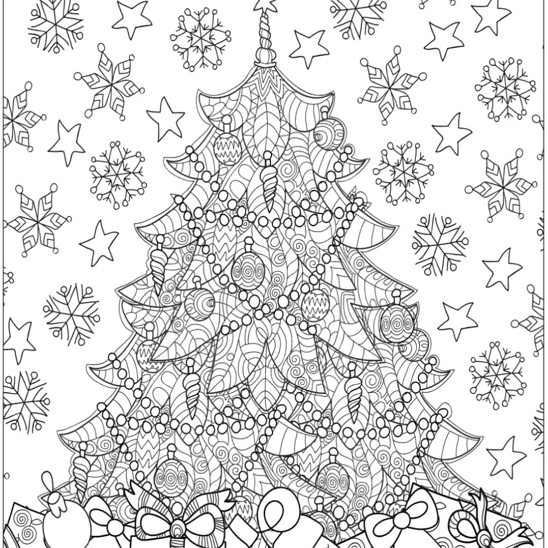 Christmas Tree Colouring Page – Castle Arts christmas-tree-colouring-page-castle-arts