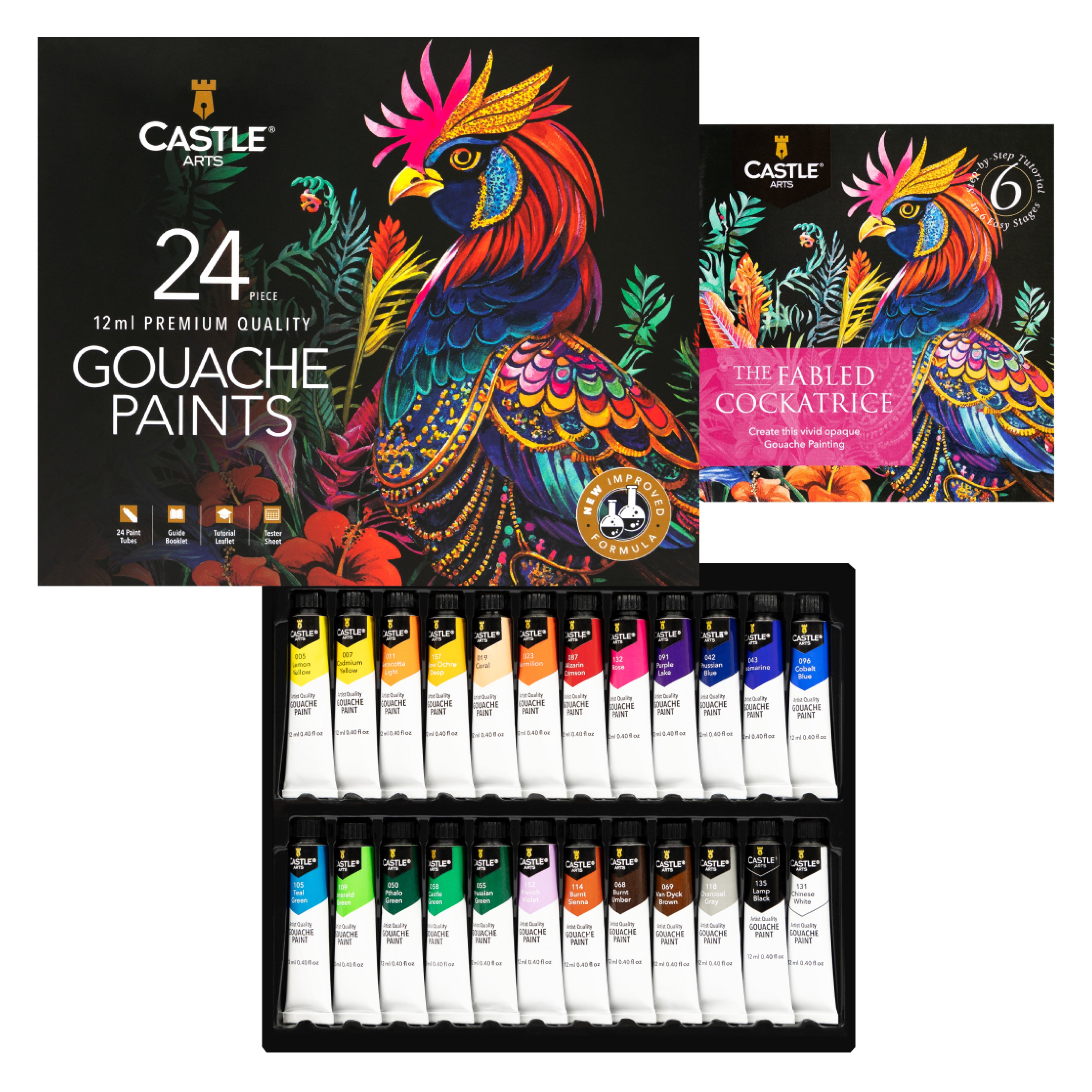 24 kusová sada barvy gouache