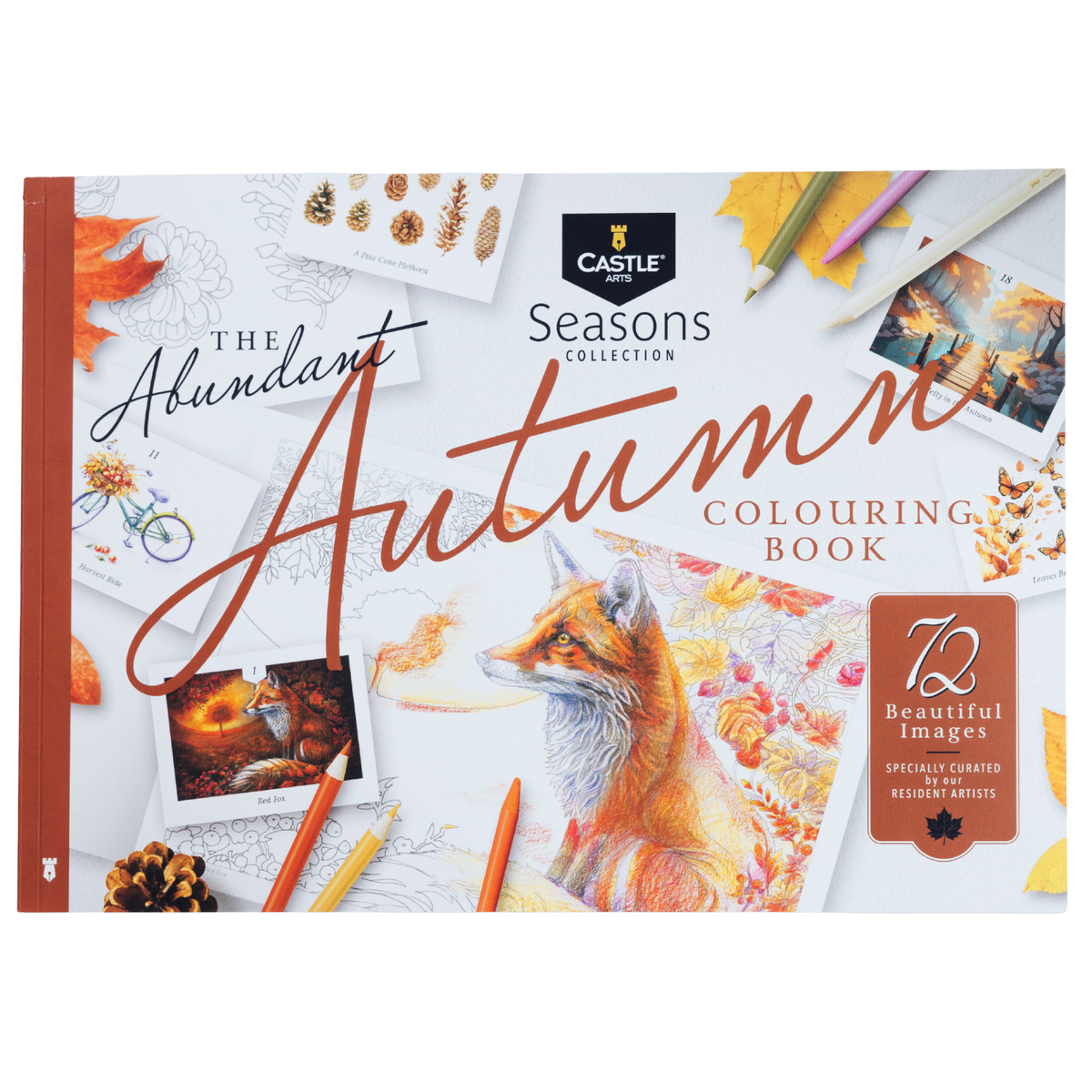 72 Page Autumn Colouring Book