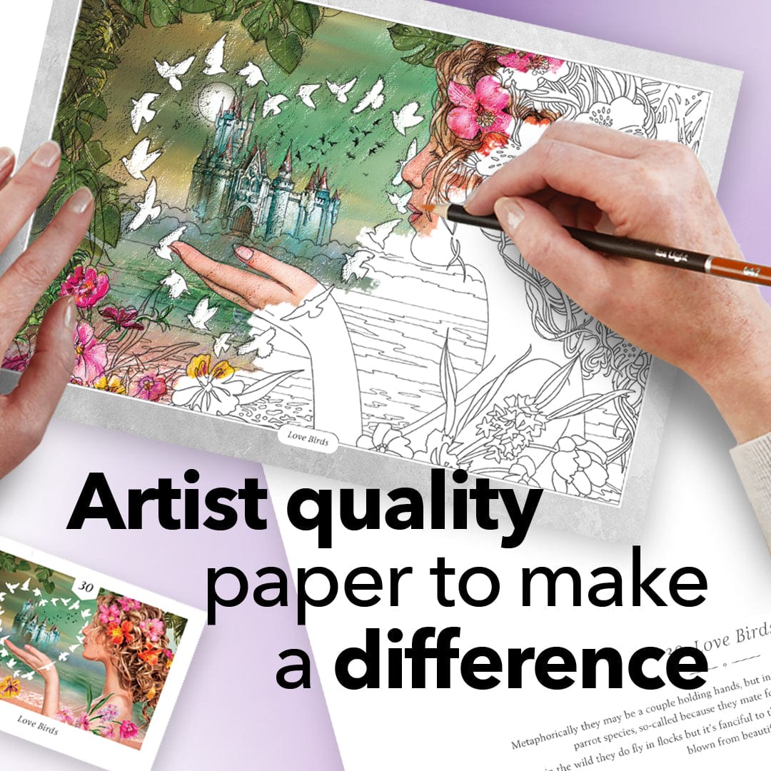 144 delar harmoniska färgpennor Plåt & 72 sida Målarböcker Bunt