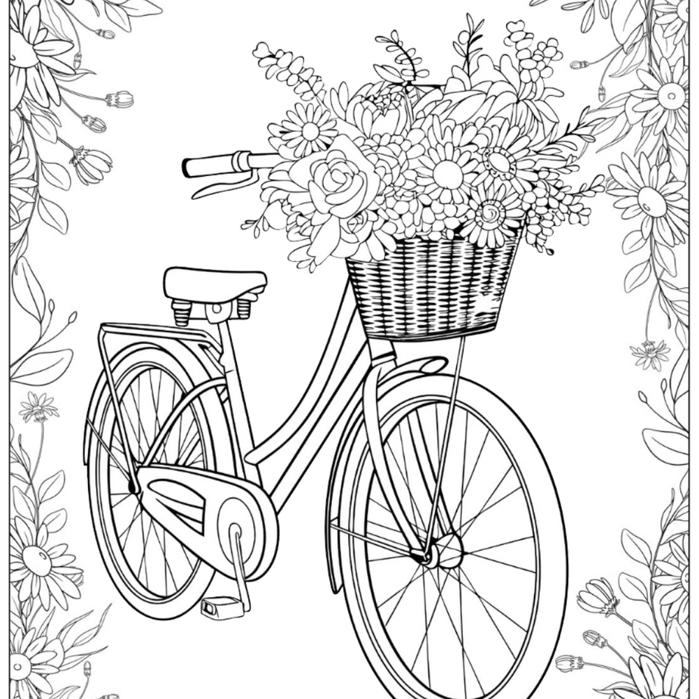 vintage-bicycle-colouring-page-castle-arts