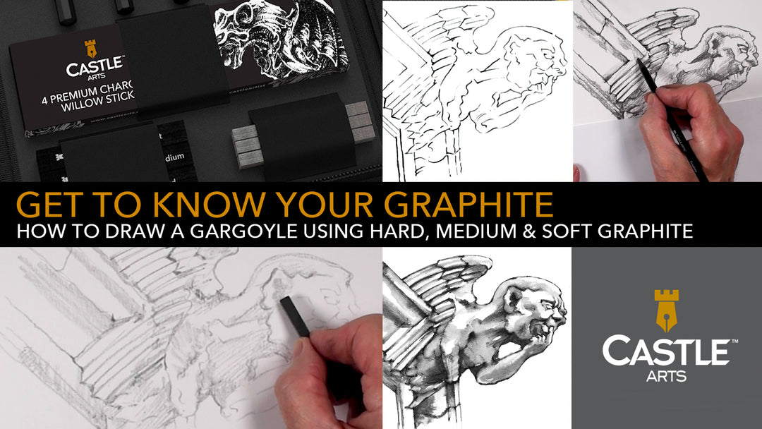 How to Draw a Gargoyle Using Graphite Pencils & Sticks