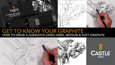 How to Draw a Gargoyle Using Graphite Pencils & Sticks