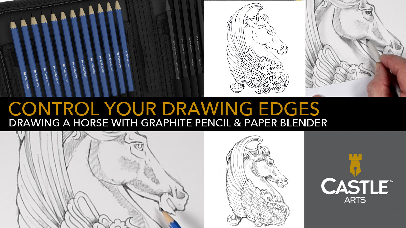 How to Draw | Control Drawing Edges With Graphite Pencils – Castle Arts