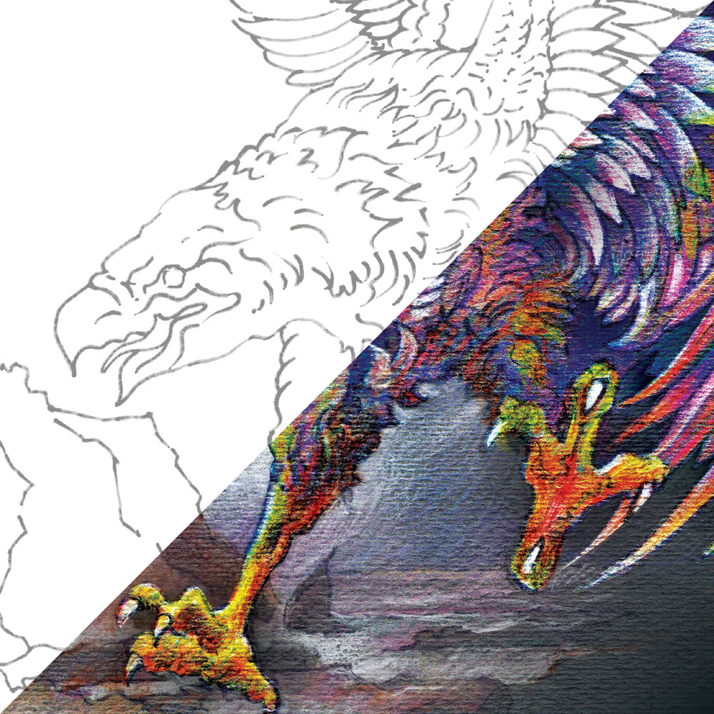 Sea Eagle 50 Piece Metallic Coloured Pencil Set Castle Arts