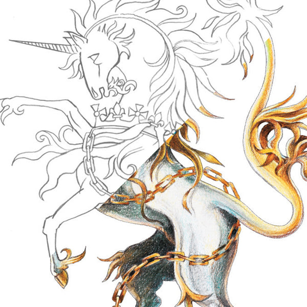 Unicorn 72 Piece Coloured Pencil Set in Display Tin Castle Arts