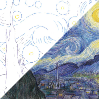 Starry Night | 24 Piece Van Gogh Coloured Pencil Set
