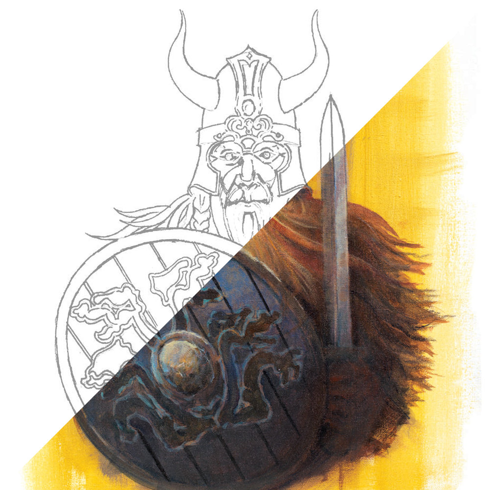 Viking 24 Piece Acrylic Paint Set Castle Arts