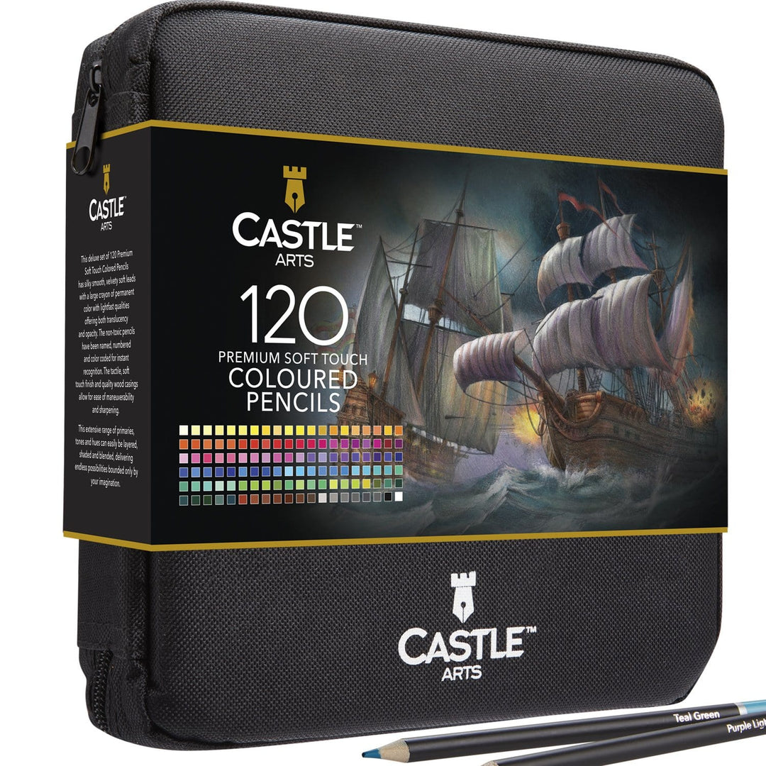 462 Piece Expert Drawing and Colouring Zip Case Bundle