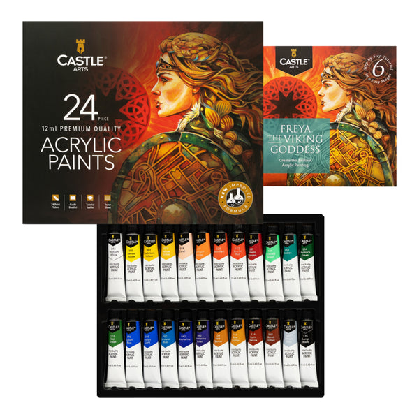 Castle Art Supplies Olieverf Set Voor Kunstenaars Of Beginners, 24 Heldere Olieverfsoorten, Professionele Schilderset 712038598618 Castle Art Supplies Olieverf Set Voor Kunstenaars Of Beginners, 24 Heldere Olieverfsoorten, Professionele Schilderset 712038598618