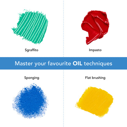 24 Piece Oil Paint Set