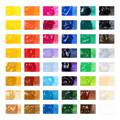 48 Pièces Peintures Acryliques Régler