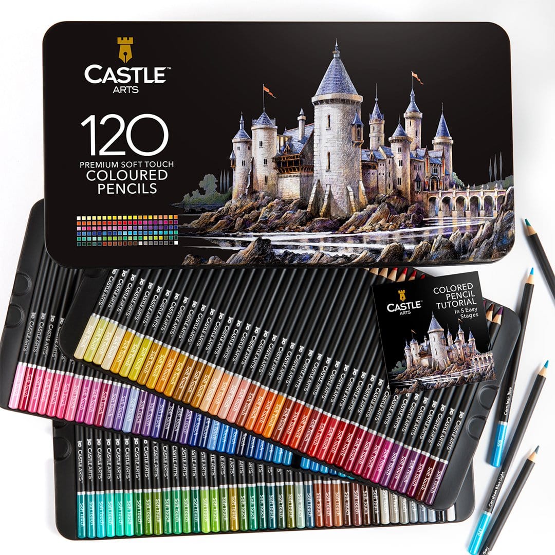 Castle Arts  48 Piece Portrait & Seascape Colored Pencils Palette Bundle –  Castle Arts USA