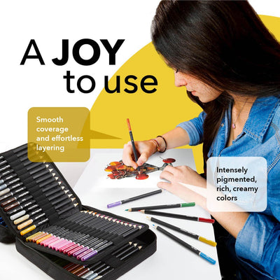120 Piece Coloured Pencil Set In Zip-Up Case