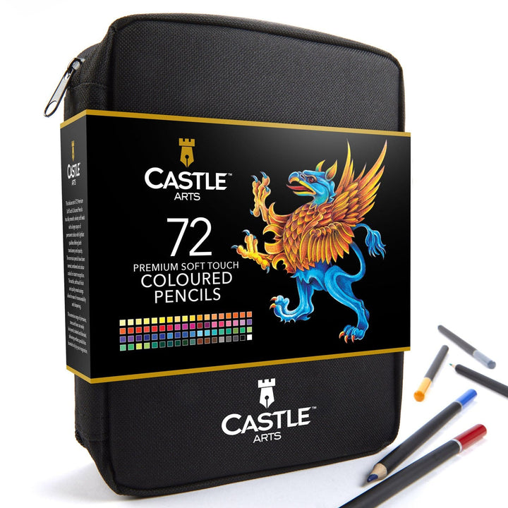 72 Piece Coloured Pencil Set in Zip Up Case
