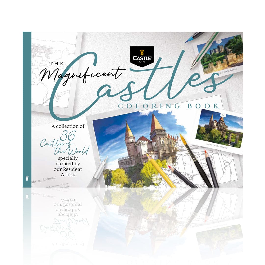 36 Page Magnificent Castles Colouring Book