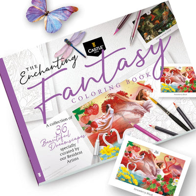 36 Page Enchanting Fantasy Colouring Book