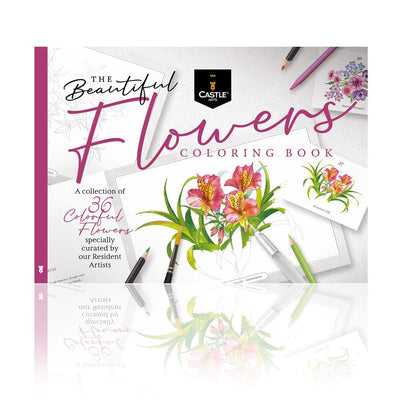 36 Page Beautiful Flowers Colouring Book